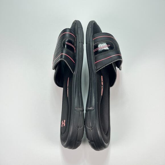 Under Armour Ignite VIII Slides Black Slip On Sandals 1287319-006 Women’s Size 9 - Picture 7 of 9